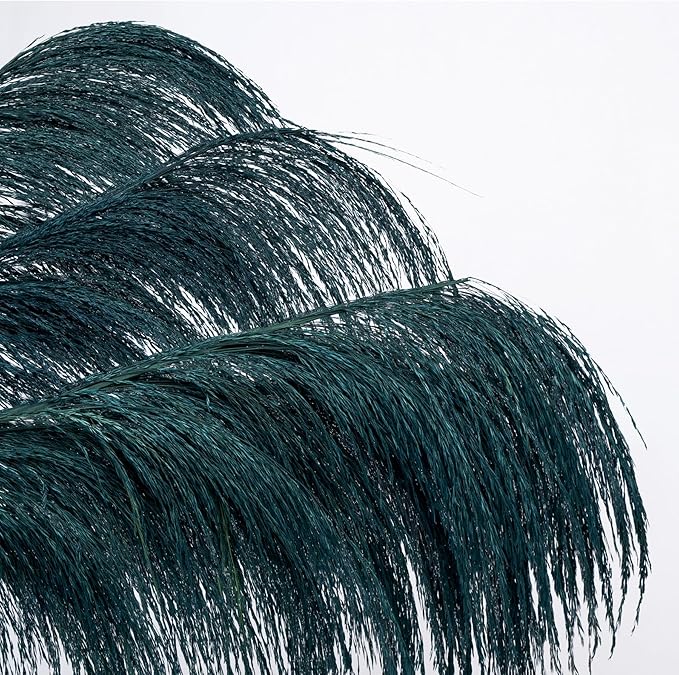 Pampas Grass Decor Tall,Long Pampas, Large Pompas Floral, Elegant Feather Flowers for Wedding Decorations, Living Room Decor (Natural Teal, 4pcs 43.3"(110cm))