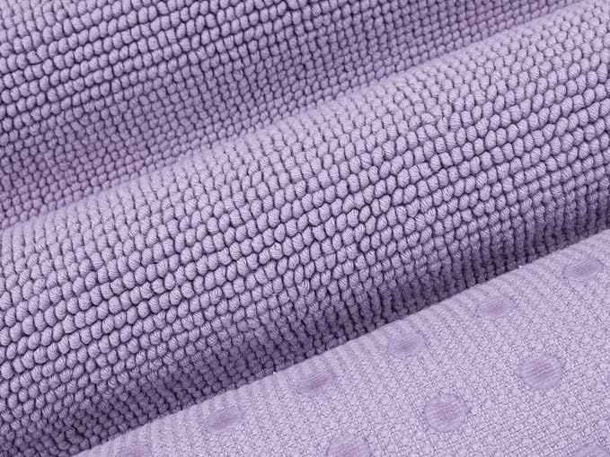 Cotton Paradise 100% Cotton Turkish Bathmat Rug, Soft Absorbent Quick Dry Non Slip, 20x34 Bathmat Rug, Lilac
