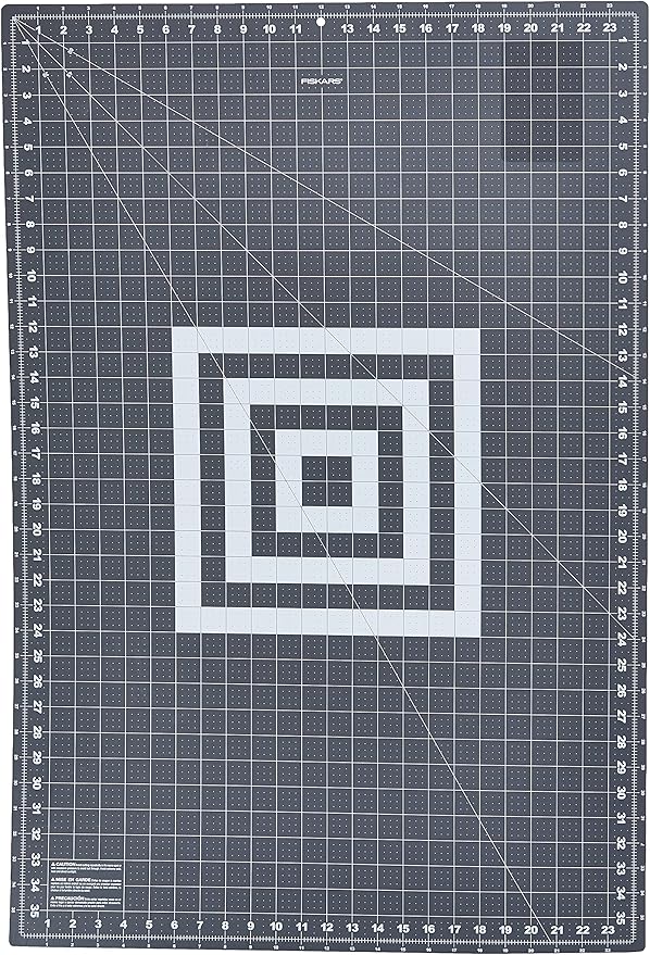 Fiskars Self Healing Cutting Mat for Quilting, Arts and Crafts, 24" x 36" Grid, Sewing Mat, Craft Cutting Board, Sewing Supplies and Quilting Tools