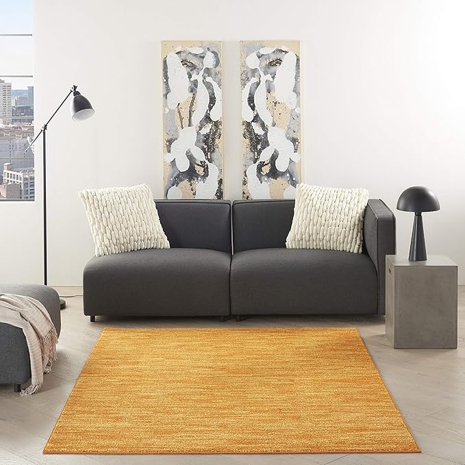 Nourison Home Nourison Essentials Sunburst 5' x 7' Area Rug - Easy Clean, Non Shedding, Bed Room, Living Room, Dining Room, Kitchen (5' x 7')