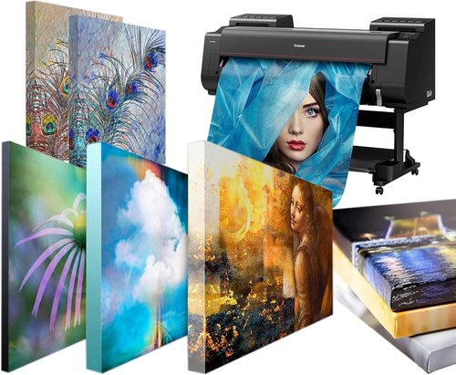 Poly-Cotton Inkjet Canvas Roll - 16”x40’ | 13 Oz (400 GSM) Glossy for Professional Digital Printing