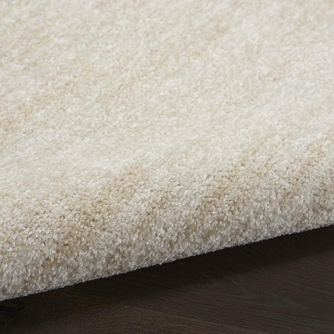 Nourison Home Nourison Essentials Ivory Beige 2'2" x 14' Area Rug - Easy Clean, Non Shedding, Bed Room, Living Room, Dining Room, Kitchen (14' Runner)