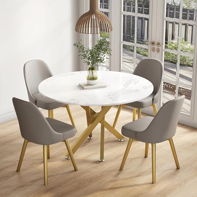 FUSHIAIPTC 30 Inch Metal Table Legs, Heavy Duty Desk Legs Holds 1000lbs Combinatorial Dining Table Legs for Wood, Glass, Marble Tabletop, Table Base Come in a Golden Ratio Design