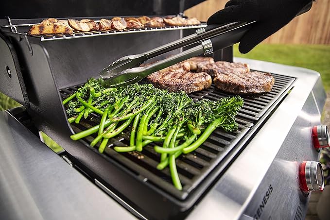 Weber Genesis E-315 Liquid Propane Gas Grill for Outdoor Cooking, 3 Burners, Black