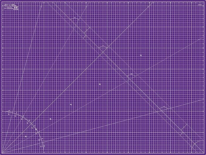 Elan Cutting Mat A0 Pink & Purple, Extra Large Self Healing Cutting Mat 36 x 48 Inch, 5-Ply Craft Board Pink, Hobby Board for Crafts 36x48 Inch