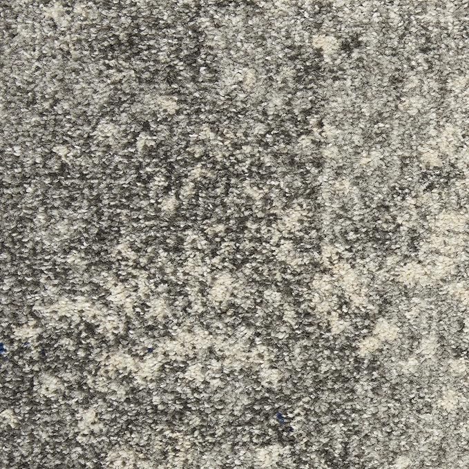 Nourison Home Passion Charcoal/Ivory 8' x 10' Area-Rug, Modern, Abstract, Easy-Cleaning, Non Shedding, Bed Room, Living Room, Dining Room, Kitchen (8x10)