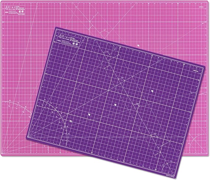 Elan Cutting Mat A1 Pink & Purple, Large Self Healing Cutting Mat 24 x 36 Inch, 5-Ply Craft Board Pink, Hobby Board for Crafts 24x36 Inch