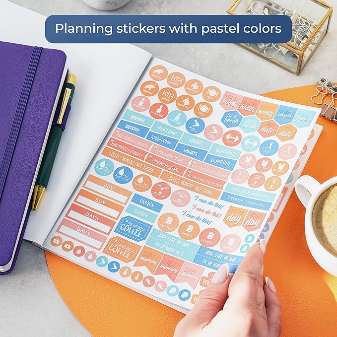 Planner Stickers by Clever Fox - 1,500+ Productivity, Budget, Fitness, Mom, Student, Classic, Number, Holiday Stickers for Your Monthly, Weekly & Daily Planner, Calendar or Journal (Classic Pack)