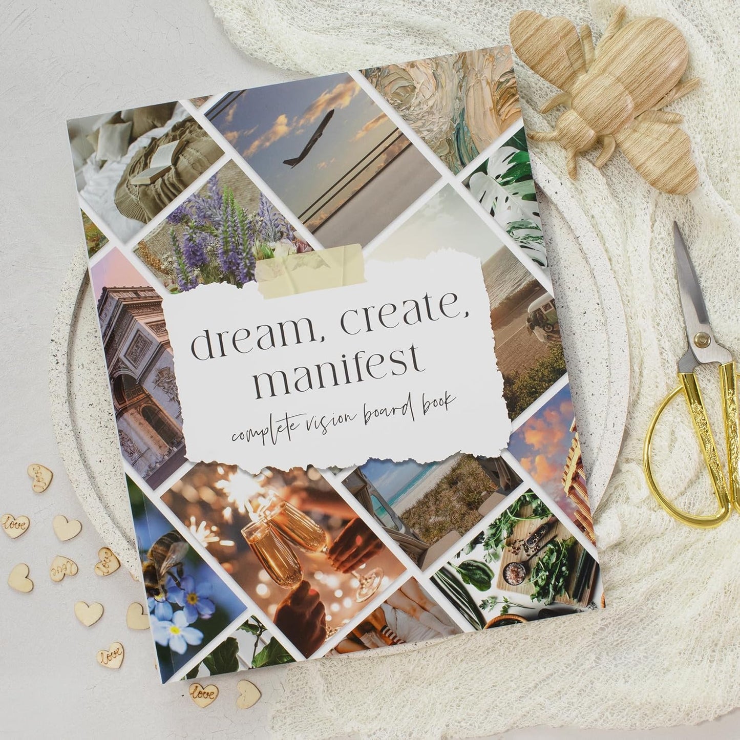 Skiennix Inspirational Vision Board Book - Complete Supplies Kit for Achieving Your Dreams | Motivational Pictures & Quotes