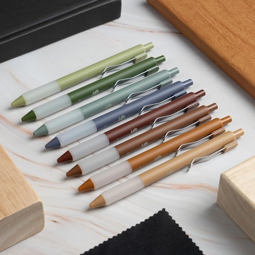 BLIEVE Gel Pens - Smooth Writing, Earthy Matte Finish - Perfect for Journaling & Drawing - 8 Pack