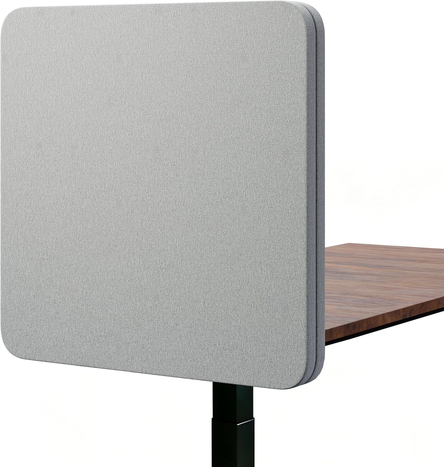 Skiennix Desk Privacy Panel - 24 x 24 Inch Sound Absorbing Divider | Gray Acoustic Back Partition