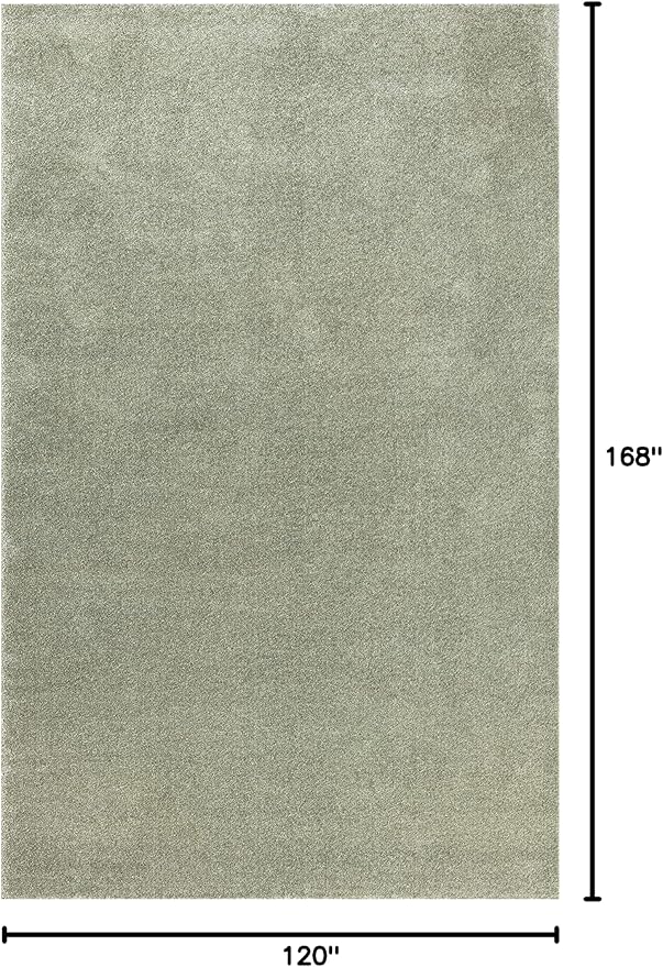 JONATHAN Y Haze Solid Low-Pile Green Indoor Area Rug 10x14, Coastal,Bohemian,Minimalist,Classic, Easy-Cleaning for Living Room,Bedroom,Kitchen,Pet Friendly,Non-Shedding (SEU100O-14)