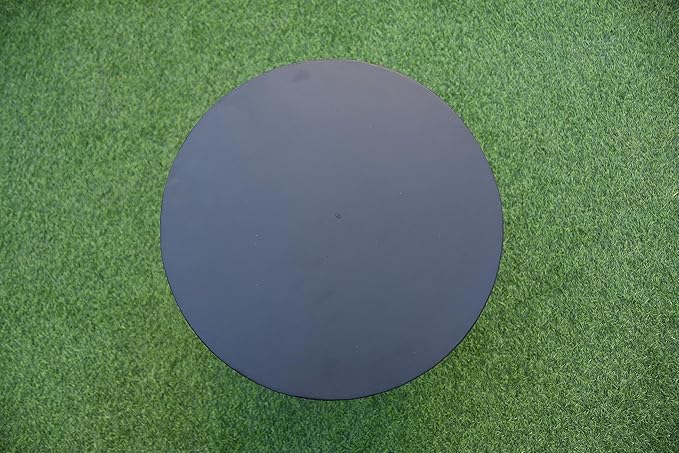 AMS Fireplace | Elementi 20lb Propane Tank Cover (Cylinder Smooth - Black) | GFRC, Black Color, Round Shape, Size - 15.7 x 15.7 x 20 inches | Suited for Propane Tank Fire Pit