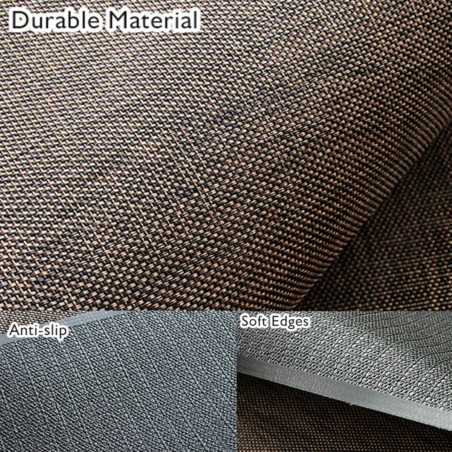Sycoodeal Office Chair Mat - Heavy Duty Anti-Slip Floor Protector for Hardwood & Tile | Dark Coffee (36" x 48")