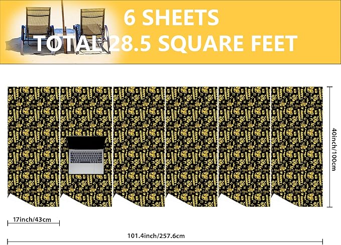 Altarho Retirement Wrapping Paper Roll for Womem Men - Happy Retirement Holiday Design Black Going Away Gift Wrap Sheets for Birthday Celebration Farewell Party Supplies Total 28.5sq.ft