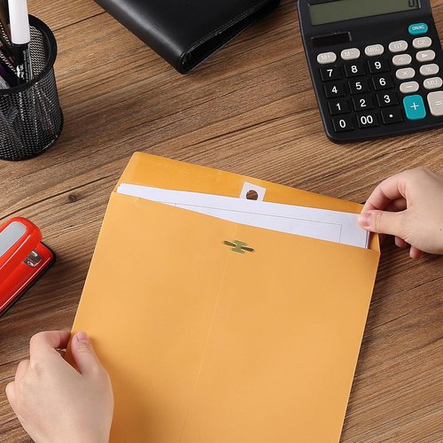 Mr. Pen Clasp Envelopes - 36 Pack, 9x12 Brown Kraft Letter Size Document Envelopes