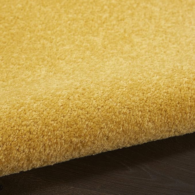 Nourison Home Nourison Essentials Yellow 6' x 9' Area Rug - Easy Clean, Non Shedding, Bed Room, Living Room, Dining Room, Kitchen (6' x 9')