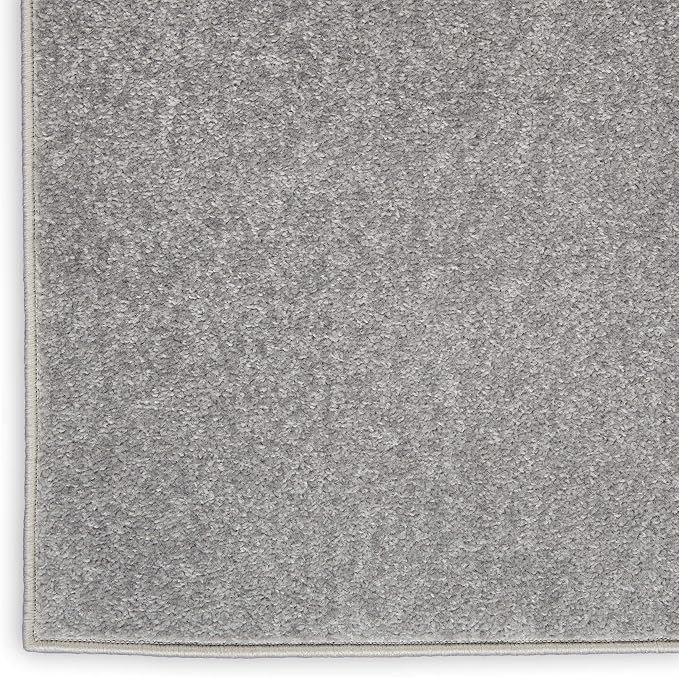 Nourison Home Nourison Essentials Silver Grey 6' x 9' Area Rug - Easy Clean, Non Shedding, Bed Room, Living Room, Dining Room, Kitchen (6' x 9')