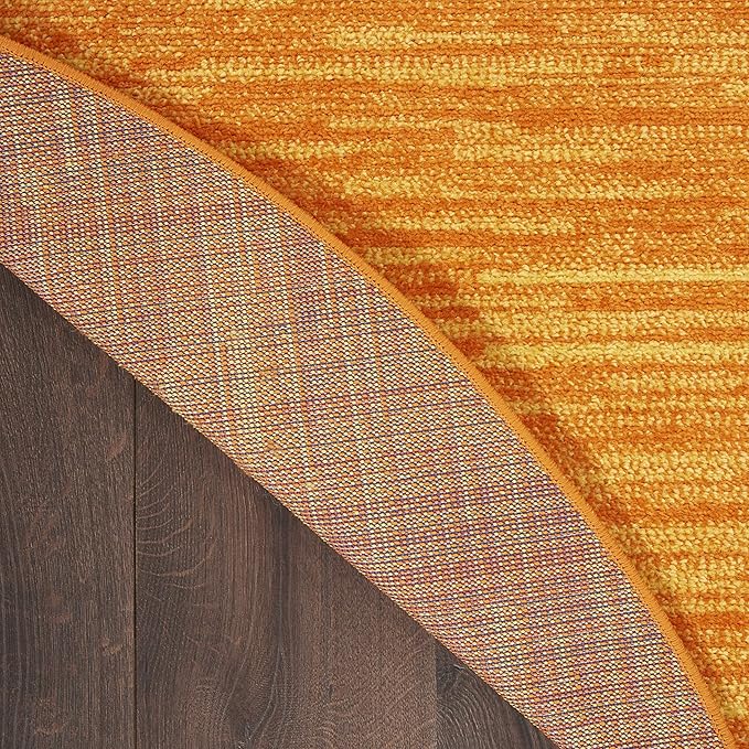 Nourison Home Nourison Essentials Sunburst 8' x Round Area Rug - Easy Clean, Non Shedding, Bed Room, Living Room, Dining Room, Kitchen (8' x Round)