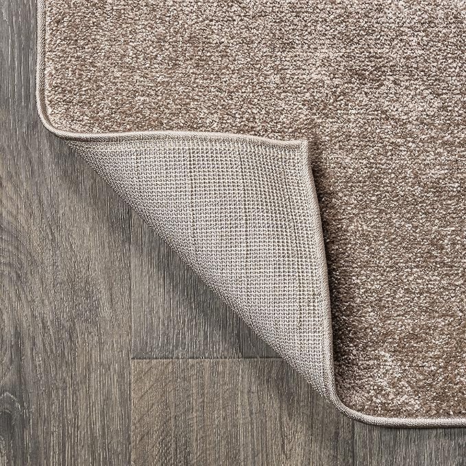 JONATHAN Y Haze Solid Low-Pile Brown Indoor Area Rug 8x10, Coastal,Bohemian,Minimalist,Classic, Easy-Cleaning for Living Room,Bedroom,Kitchen,Pet Friendly,Non-Shedding (SEU100J-8)