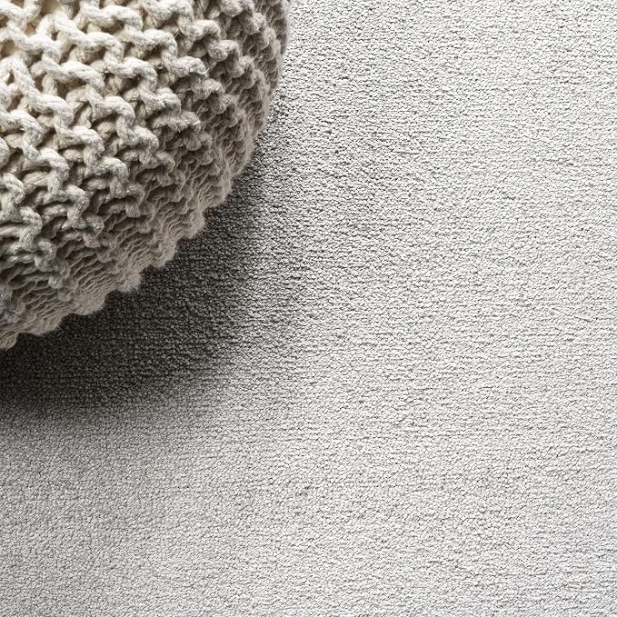 JONATHAN Y Haze Solid Low-Pile Ivory Indoor Area Rug 3x5, Coastal,Bohemian,Minimalist,Classic, Easy-Cleaning for Living Room,Bedroom,Kitchen,Pet Friendly,Non-Shedding (SEU100D-3)