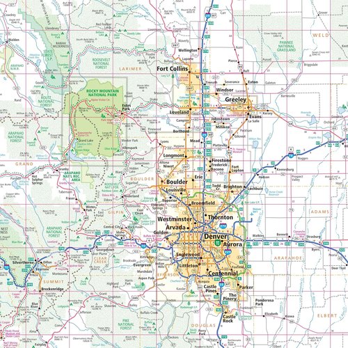 Rand McNally Colorado State Map - Easy-To-Read Design for Clear Navigation and Travel Planning