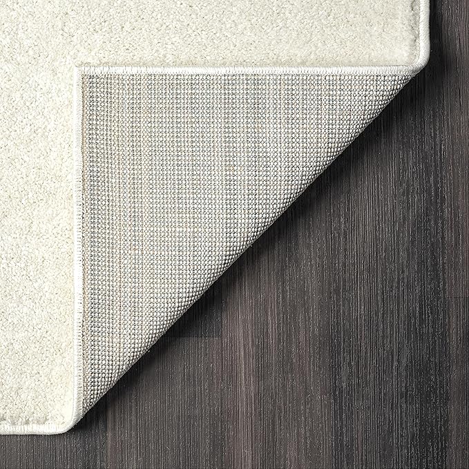 Abani Deco Area Rug -Cream/Green Minimalist Design -7'9" x 10'2"(8'x10') - Easy to Clean - Durable for Kids and Pets - Non-Shedding - Medium Pile - Soft Feel - for Living Room, Bedroom & Office