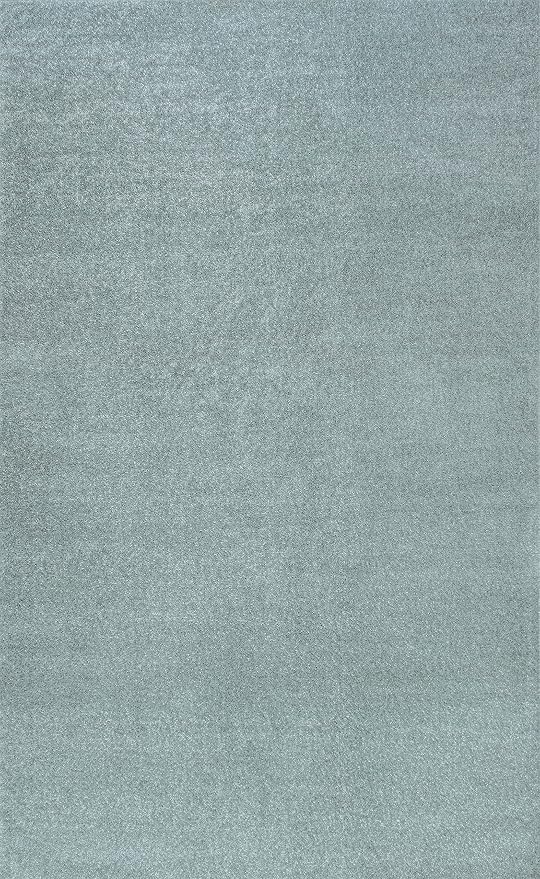 JONATHAN Y Haze Solid Low-Pile Aqua Blue Indoor Area Rug 8x10, Coastal,Bohemian,Minimalist,Classic, Easy-Cleaning for Living Room,Bedroom,Kitchen,Pet Friendly,Non-Shedding (SEU100S-8)