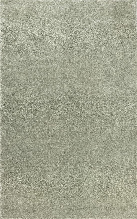 JONATHAN Y Haze Solid Low-Pile Green Indoor Area Rug 4x6, Coastal,Bohemian,Minimalist,Classic, Easy-Cleaning for Living Room,Bedroom,Kitchen,Pet Friendly,Non-Shedding (SEU100O-4)
