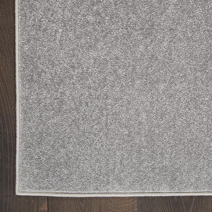 Nourison Home Nourison Essentials Silver Grey 7' x 10' Area Rug - Easy Clean, Non Shedding, Bed Room, Living Room, Dining Room, Kitchen (7' x 10')