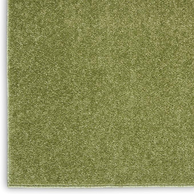 Nourison Home Nourison Essentials Green 3' x 5' Area Rug - Easy Clean, Non Shedding, Bed Room, Living Room, Dining Room, Kitchen (3' x 5')