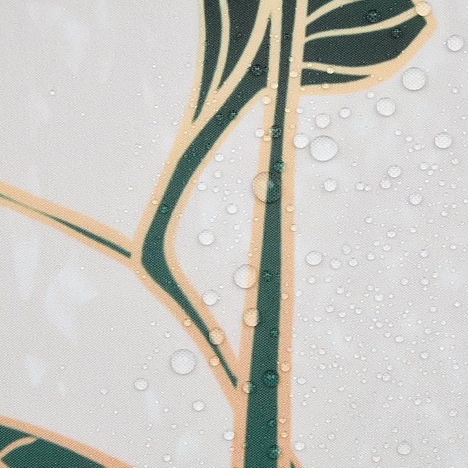 Boho Green Geometric Shower Curtain Bohemian Abstract Mid Century Tropical Bathroom Curtain Minimalist Modern Palm Leaf Shower Curtain Sets for Bathroom Extra Long 60x72 in with 10 Hooks