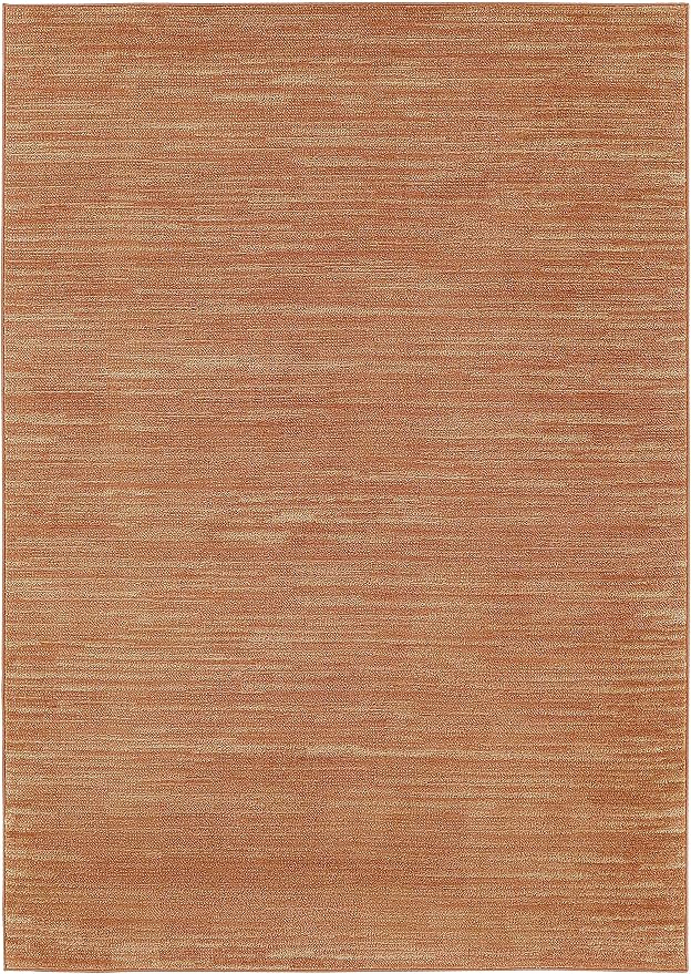Nourison Home Nourison Essentials Rust 4' x 6' Area Rug - Easy Clean, Non Shedding, Bed Room, Living Room, Dining Room, Kitchen (4' x 6')