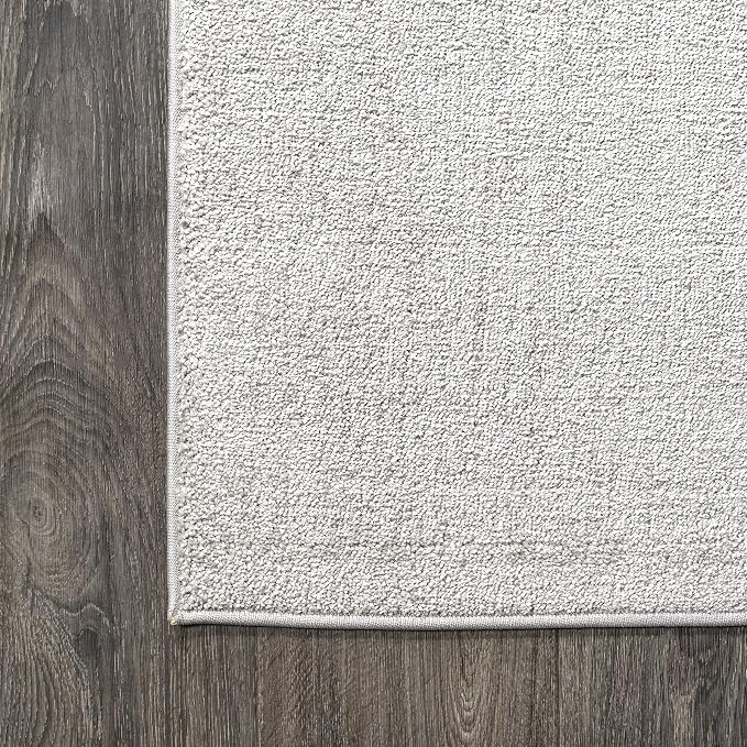 JONATHAN Y Haze Solid Low-Pile Ivory Indoor Area Rug 10x14, Coastal,Bohemian,Minimalist,Classic, Easy-Cleaning for Living Room,Bedroom,Kitchen,Pet Friendly,Non-Shedding (SEU100D-14)