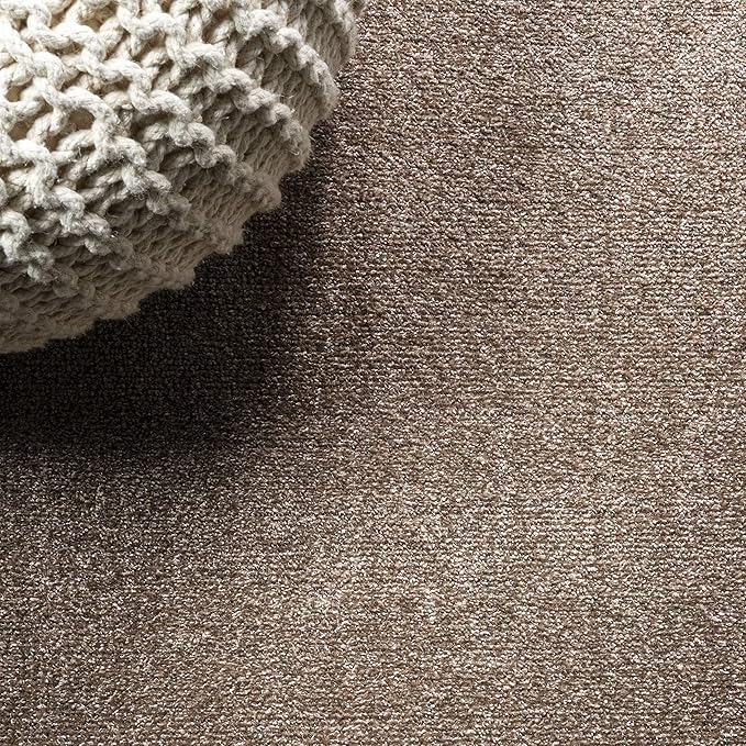 JONATHAN Y Haze Solid Low-Pile Brown Indoor Area Rug 8x10, Coastal,Bohemian,Minimalist,Classic, Easy-Cleaning for Living Room,Bedroom,Kitchen,Pet Friendly,Non-Shedding (SEU100J-8)