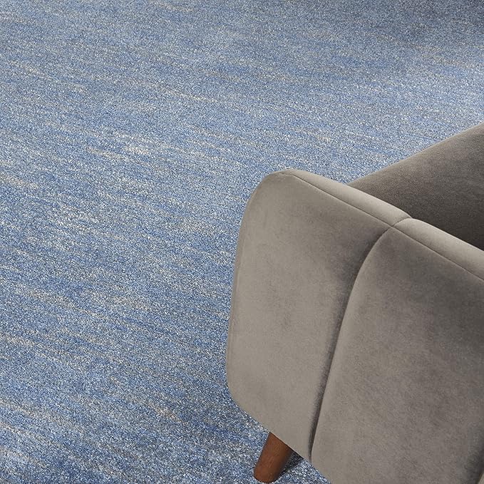 Nourison Home Nourison Essentials Blue Grey 8' x 10' Area Rug - Easy Clean, Non Shedding, Bed Room, Living Room, Dining Room, Kitchen (8' x 10')