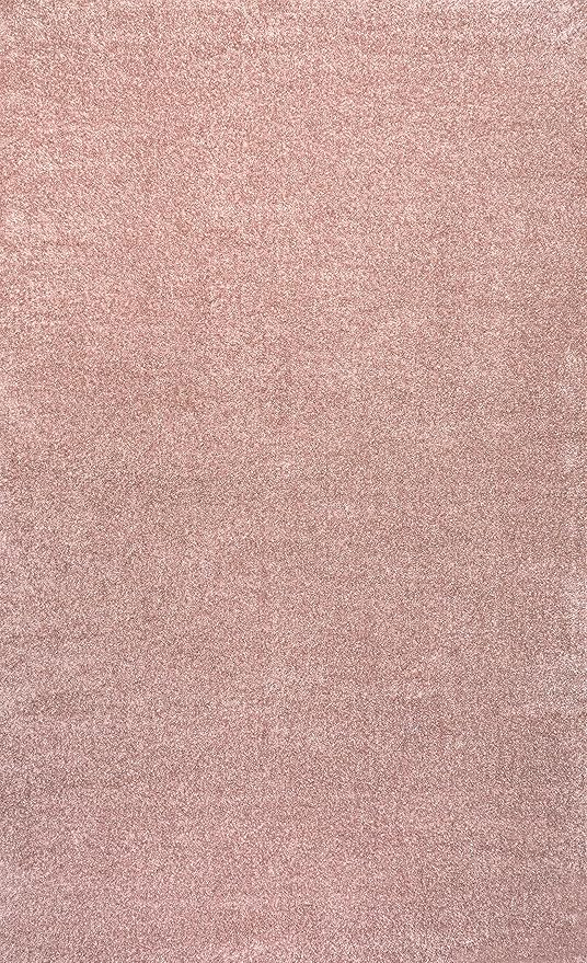 JONATHAN Y Haze Solid Low-Pile Pink Indoor Area Rug 9x12, Coastal,Bohemian,Minimalist,Classic, Easy-Cleaning for Living Room,Bedroom,Kitchen,Pet Friendly,Non-Shedding (SEU100P-9)