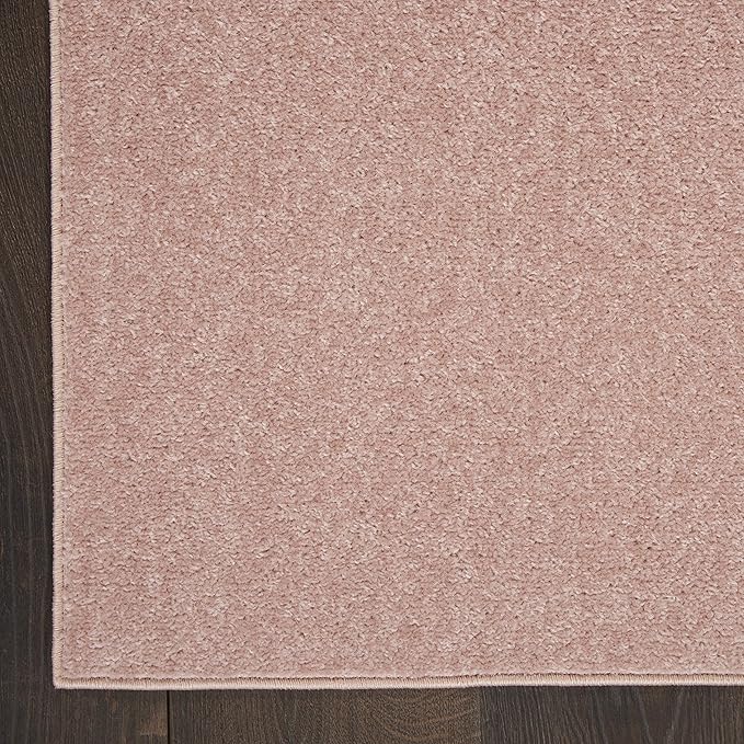 Nourison Home Nourison Essentials Pink 6' x 9' Area Rug - Easy Clean, Non Shedding, Bed Room, Living Room, Dining Room, Kitchen (6' x 9')