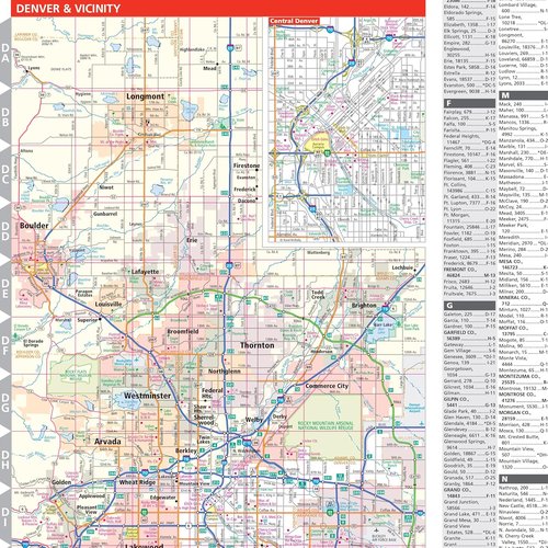 Rand McNally Colorado State Map - Easy-To-Read Design for Clear Navigation and Travel Planning