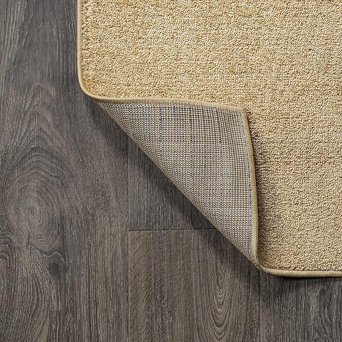 JONATHAN Y Haze Solid Low-Pile Mustard Runner Rug 2x12, Coastal,Bohemian,Minimalist,Classic, Easy-Cleaning for Living Room,Bedroom,Kitchen,Pet Friendly,Non-Shedding (SEU100B-212)