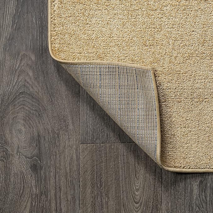JONATHAN Y Haze Solid Low-Pile Mustard Indoor Area Rug 4x6, Coastal,Bohemian,Minimalist,Classic, Easy-Cleaning for Living Room,Bedroom,Kitchen,Pet Friendly,Non-Shedding (SEU100B-4)