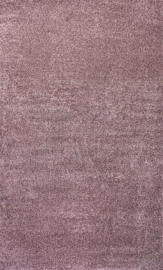 JONATHAN Y Haze Solid Low-Pile Light Purple Indoor Area Rug 6x9, Coastal,Bohemian,Minimalist,Classic, Easy-Cleaning for Living Room,Bedroom,Kitchen,Pet Friendly,Non-Shedding (SEU100R-6)