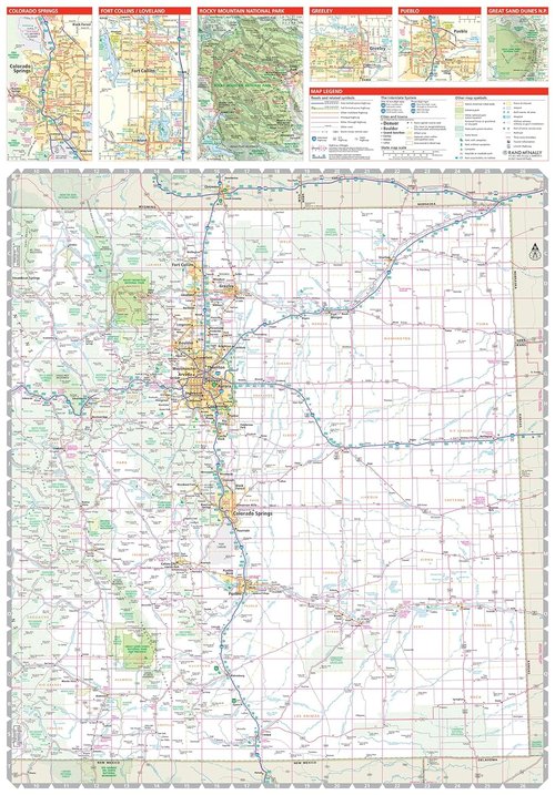 Rand McNally Colorado State Map - Easy-To-Read Design for Clear Navigation and Travel Planning