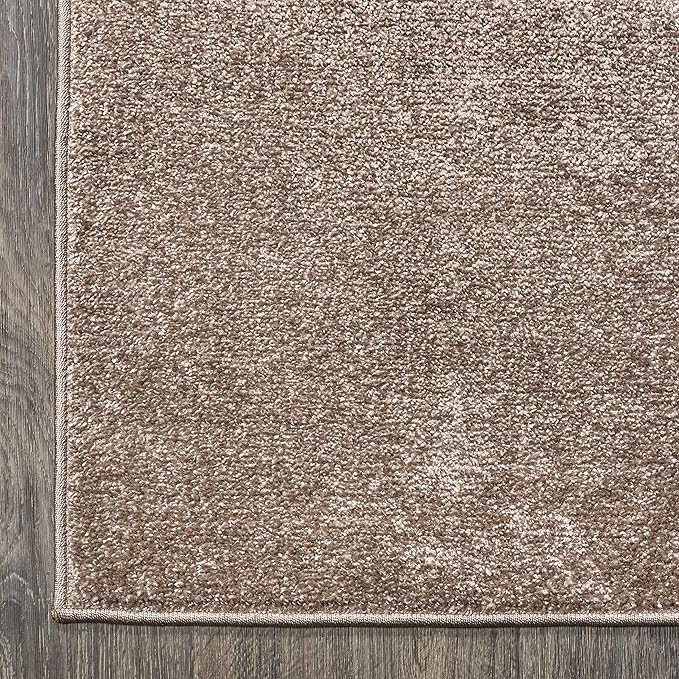 JONATHAN Y Haze Solid Low-Pile Brown Indoor Area Rug 8x10, Coastal,Bohemian,Minimalist,Classic, Easy-Cleaning for Living Room,Bedroom,Kitchen,Pet Friendly,Non-Shedding (SEU100J-8)