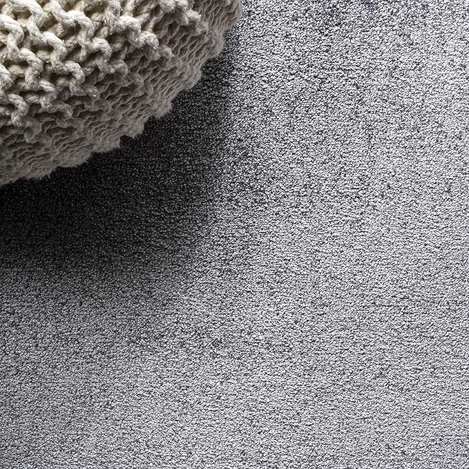 JONATHAN Y Haze Solid Low-Pile Gray Indoor Area Rug 12x15, Coastal,Bohemian,Minimalist,Classic, Easy-Cleaning for Living Room,Bedroom,Kitchen,Pet Friendly,Non-Shedding (SEU100A-15)