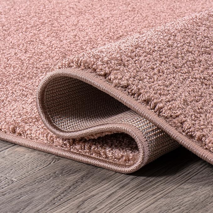 JONATHAN Y Haze Solid Low-Pile Pink Indoor Area Rug 12x15, Coastal,Bohemian,Minimalist,Classic, Easy-Cleaning for Living Room,Bedroom,Kitchen,Pet Friendly,Non-Shedding (SEU100P-15)
