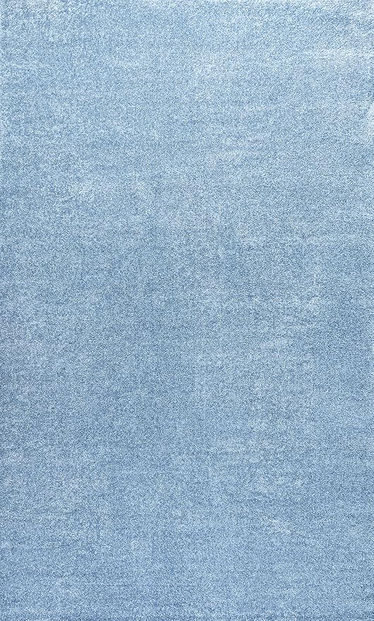 JONATHAN Y Haze Solid Low-Pile Classic Blue Indoor Area Rug 4x6, Coastal,Bohemian,Minimalist,Classic, Easy-Cleaning for Living Room,Bedroom,Kitchen,Pet Friendly,Non-Shedding (SEU100F-4)