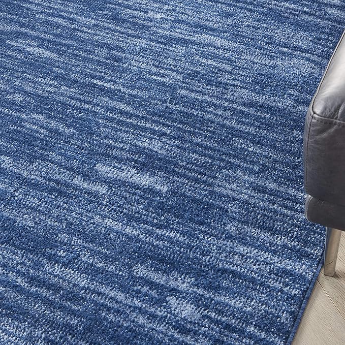 Nourison Home Nourison Essentials Navy Blue 4' x 6' Area Rug - Easy Clean, Non Shedding, Bed Room, Living Room, Dining Room, Kitchen (4' x 6')