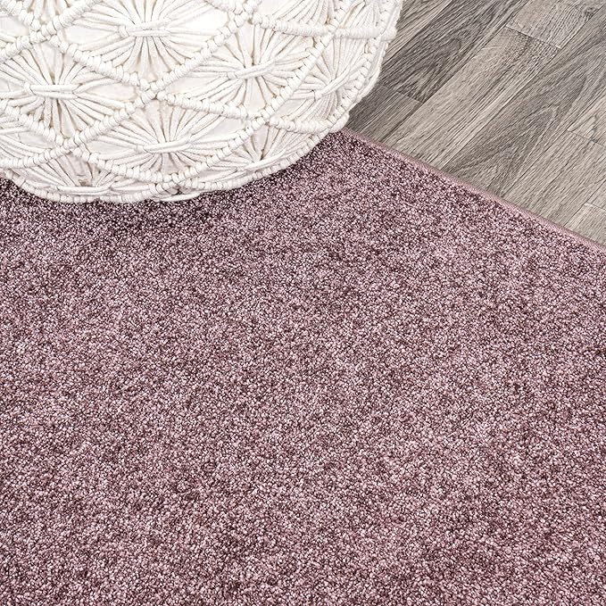 JONATHAN Y Haze Solid Low-Pile Light Purple Runner Rug 2x14, Coastal,Bohemian,Minimalist,Classic, Easy-Cleaning for Living Room,Bedroom,Kitchen,Pet Friendly,Non-Shedding (SEU100R-214)