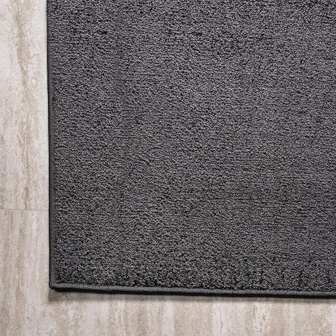 JONATHAN Y Haze Solid Low-Pile Black Indoor Area Rug 10x14, Coastal,Bohemian,Minimalist,Classic, Easy-Cleaning for Living Room,Bedroom,Kitchen,Pet Friendly,Non-Shedding (SEU100I-14)